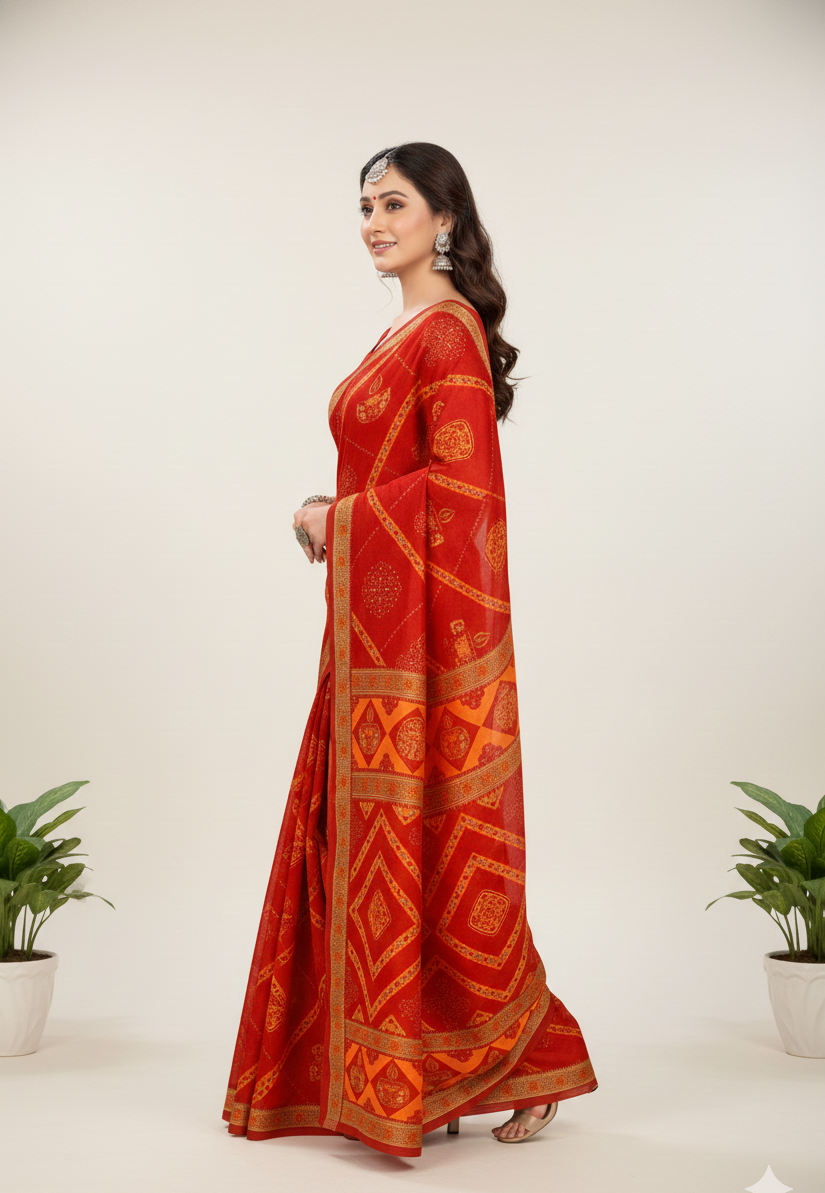 MINU SAREE HUMRAAZ CHUNRIÂ V- Soft Cotton Saree