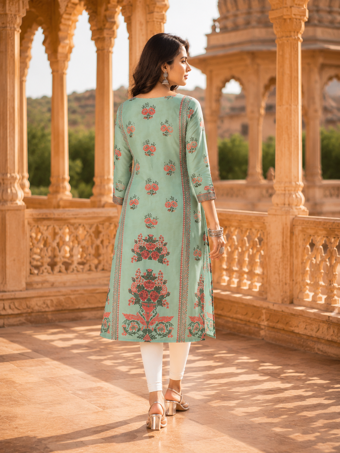 Minu Fashions Women Neeta Deluxe Printed Straight Kurti