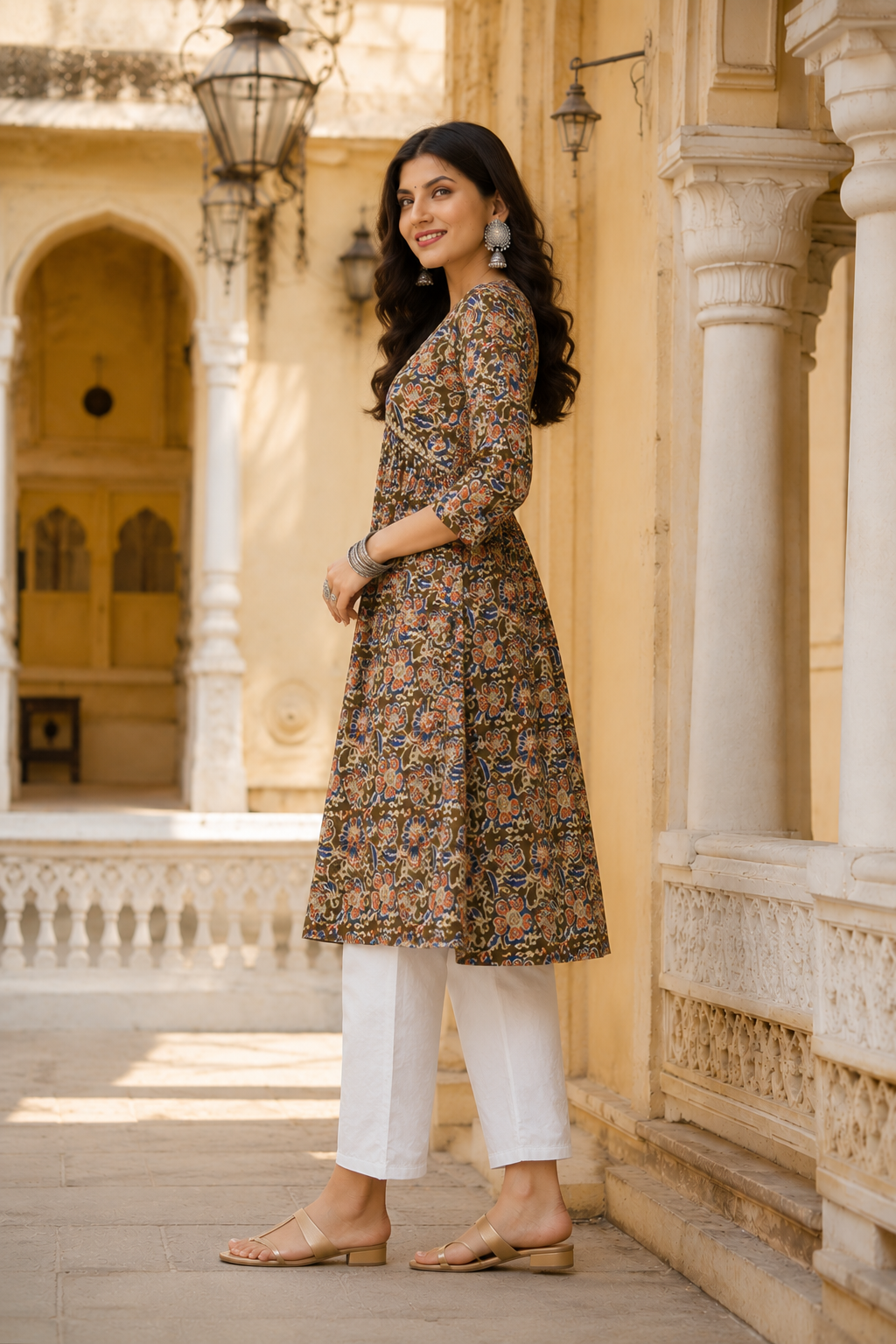 Minu Kurti Ritabhari Rust brown 1