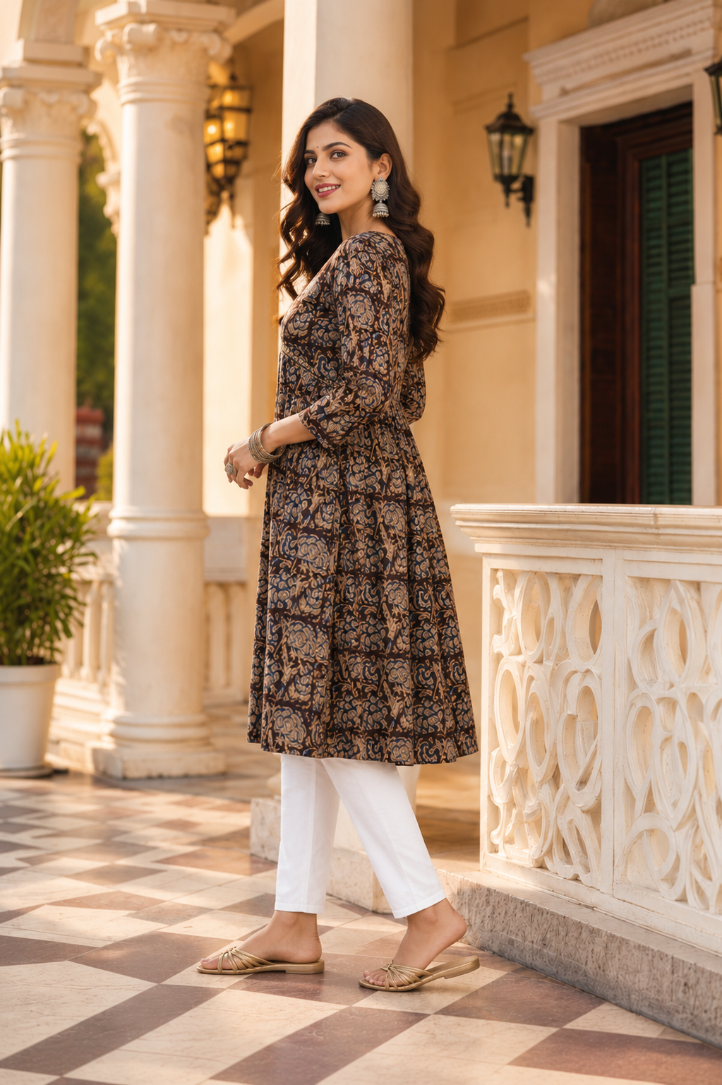 Minu Kurti Ritabhari Dark brown 02