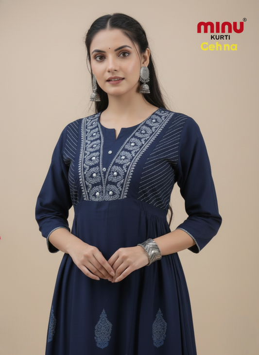 Gehna Rayon Printed Kurti 1001