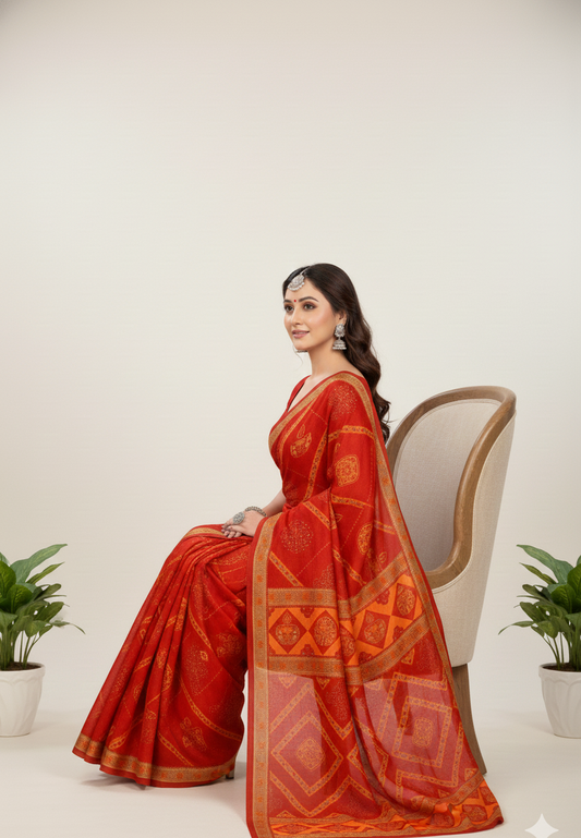 Humraaz Chunri V- Soft Cotton Saree