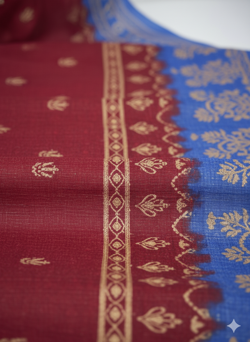Prativa Batik Cotton Printed Saree Soft