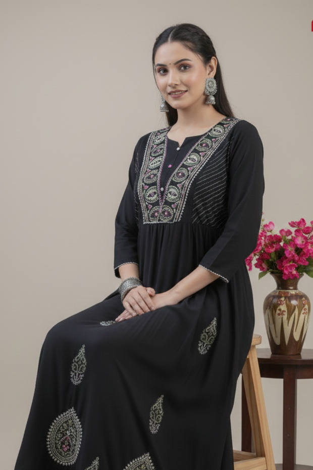 Gehna Rayon Printed Kurti 1004