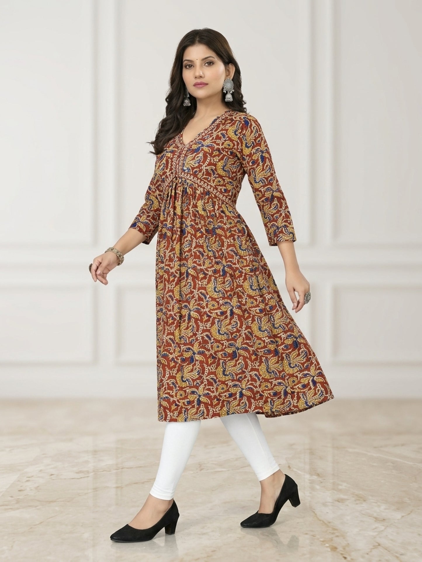 Women Printed Anarkali Kurti