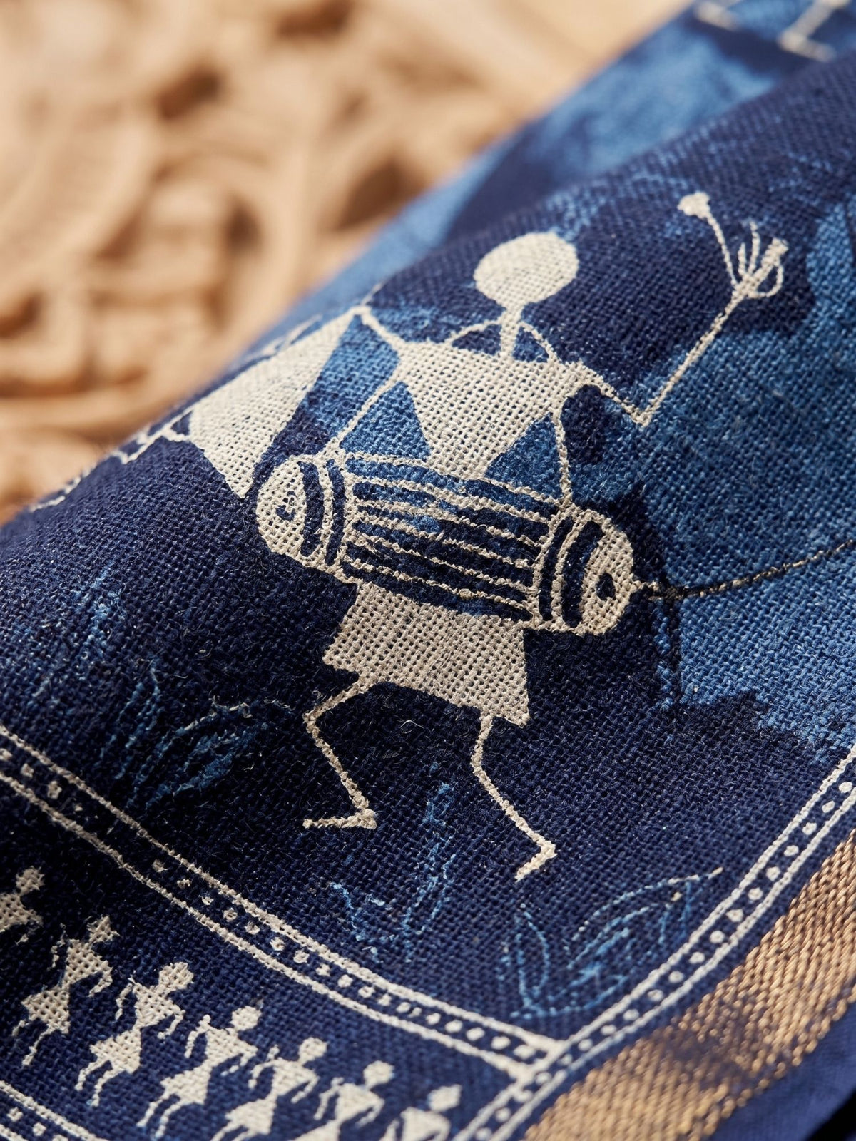 Ishani Border Vintage Art Printd Saree