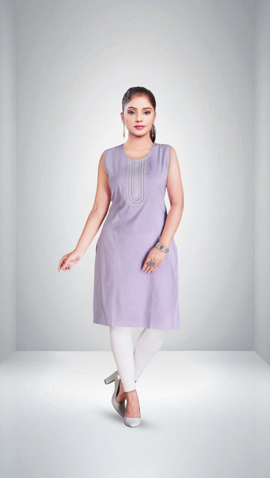Sikha Sleeveless Cotton Kurti 7