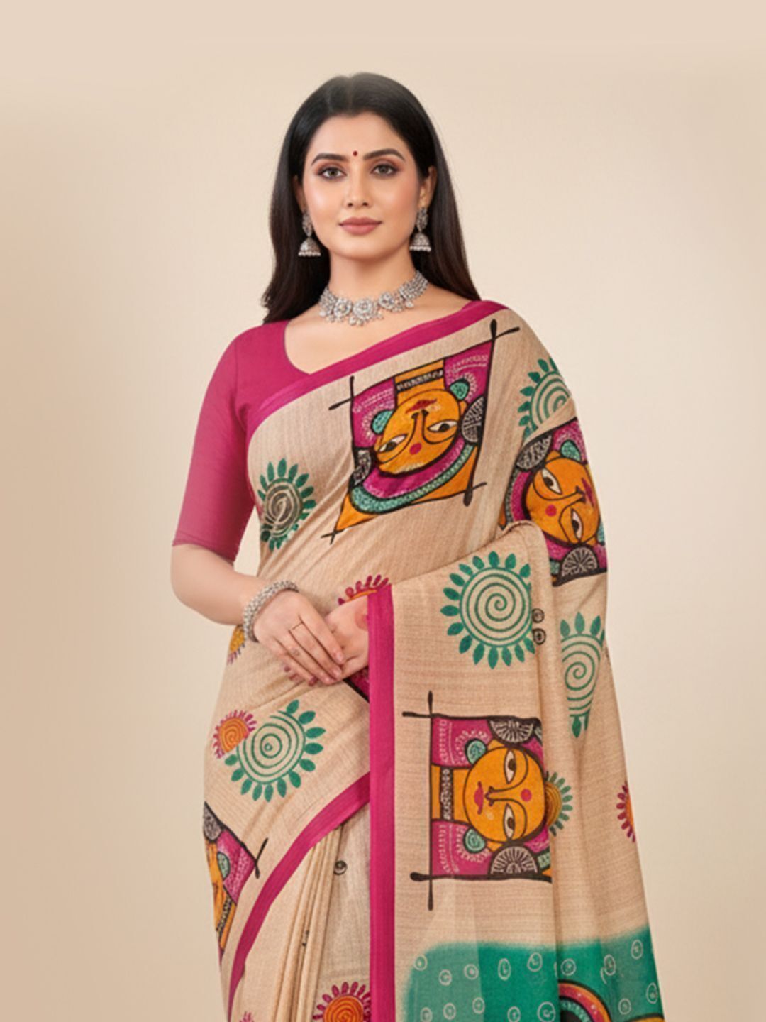 Srimoyee Jamini Royal Premium Cotton Printed Saree