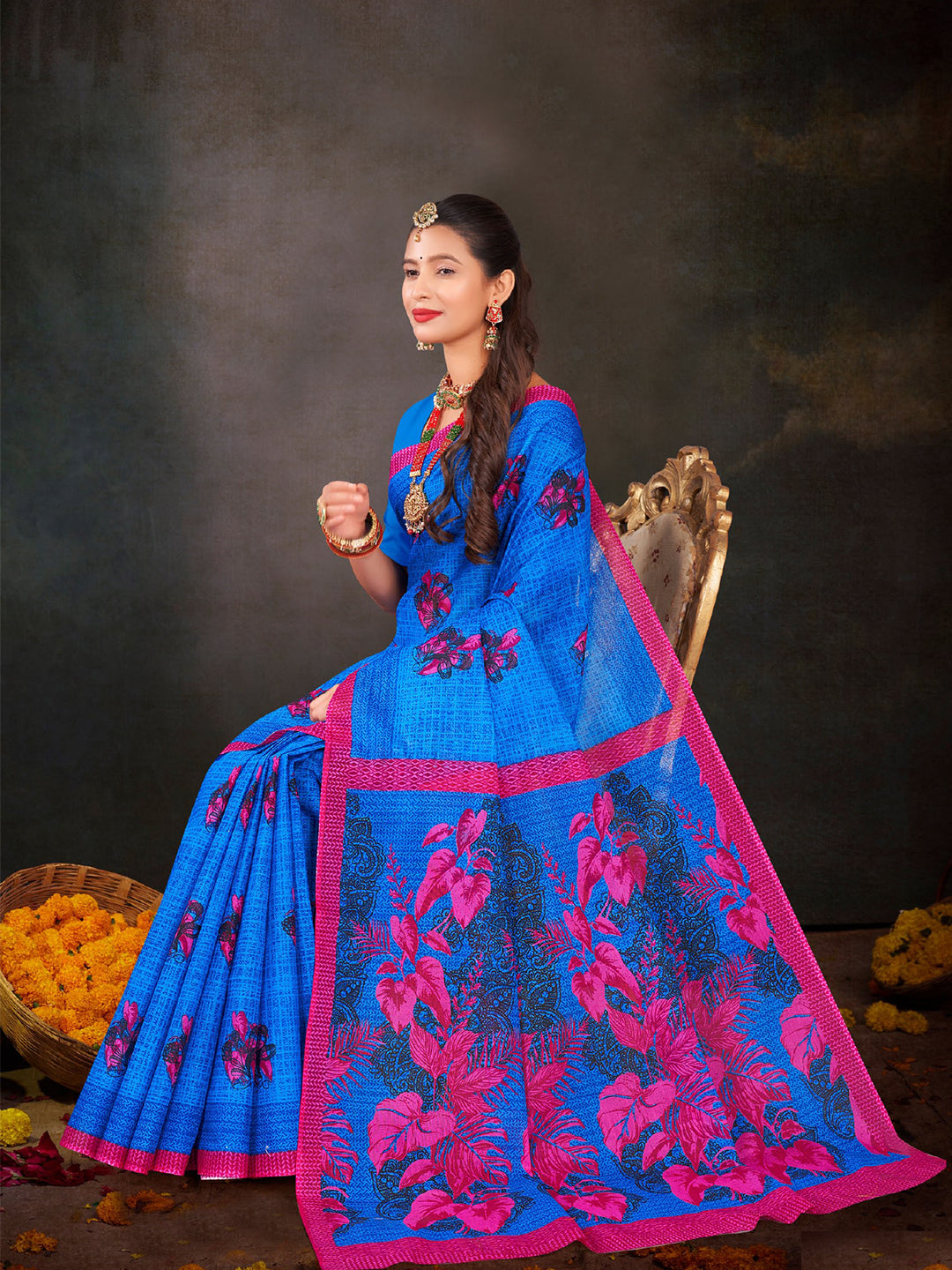 Nusrat V- Premium Cotton Saree