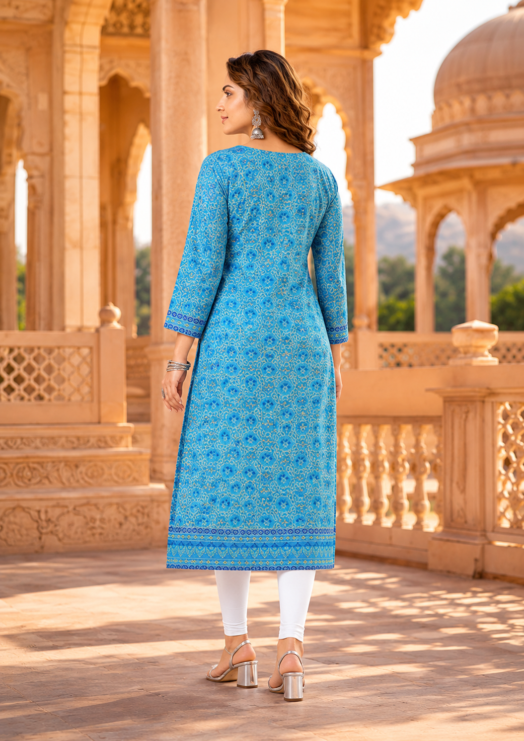 Minu Fashions Women Neeta Deluxe Printed Straight Kurti