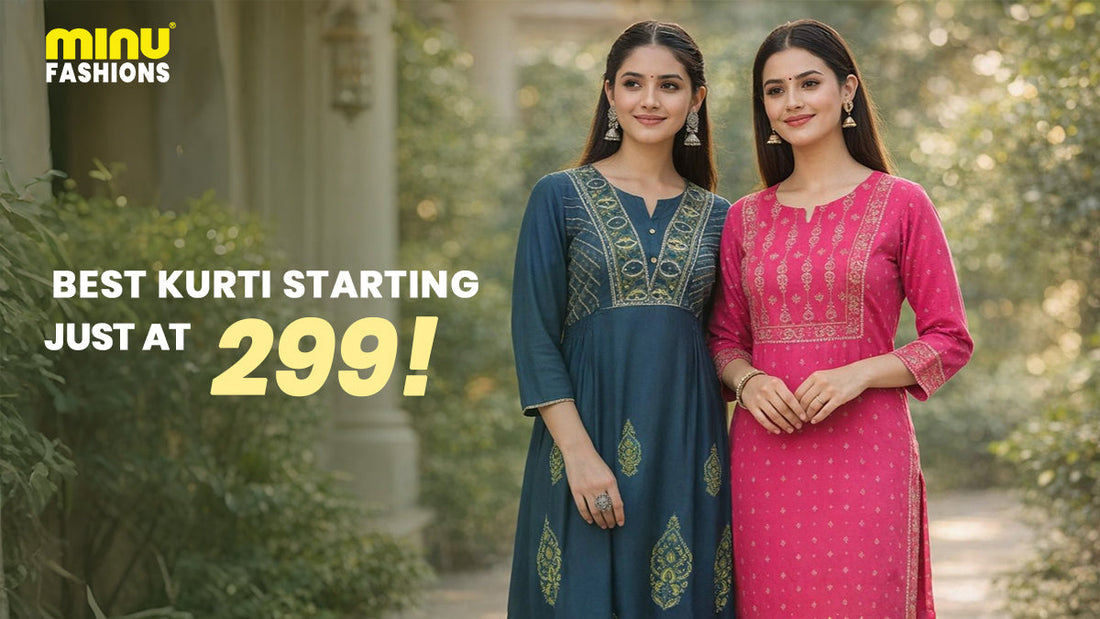 Upgrade Your Wardrobe: Best Kurti Designs Starting at Just ₹299!