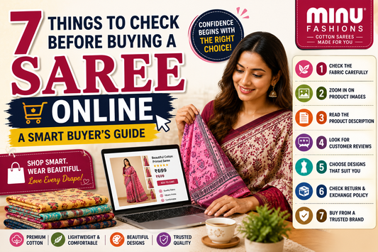 7 Things to Check Before Buying a Saree Online – A Smart Buyer's Guide