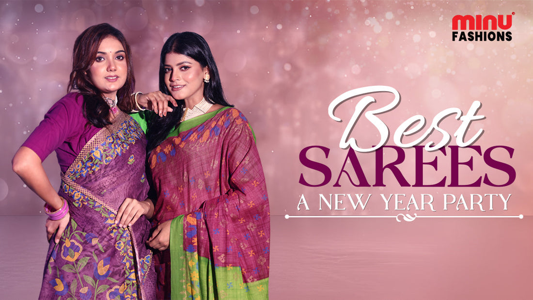 new year party saree