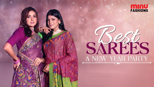 new year party saree