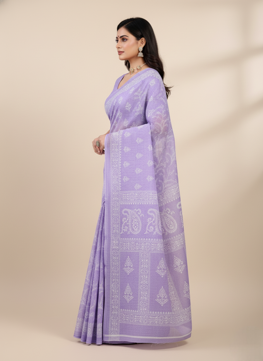 Pestal Magic V- Cotton Saree