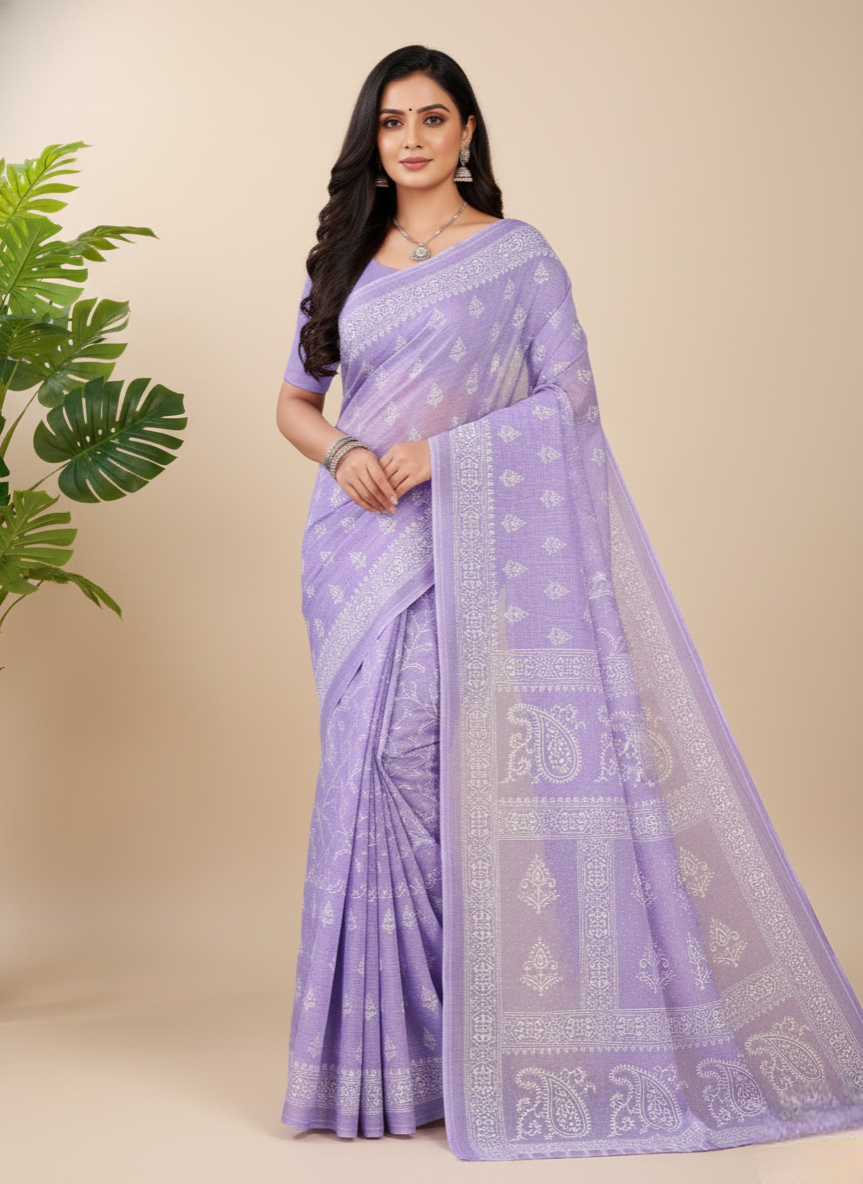 Pestal Magic V- Cotton Saree