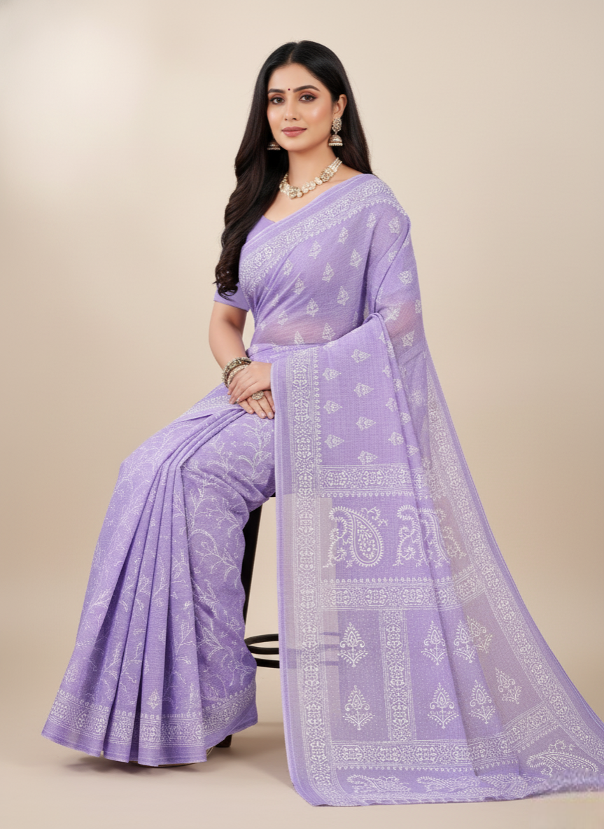 Pestal Magic V- Cotton Saree