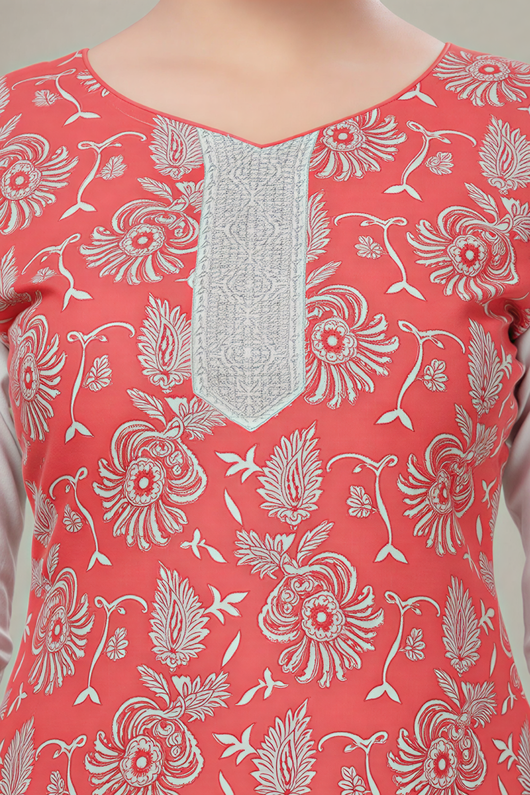 Super Cool Cotton Printed Stitched Salwar Suit XXL 3008