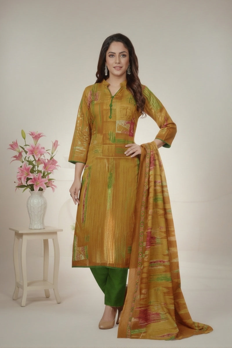 Minu Classic Cotton Printed Stitched Salwar Suit XXL 7007