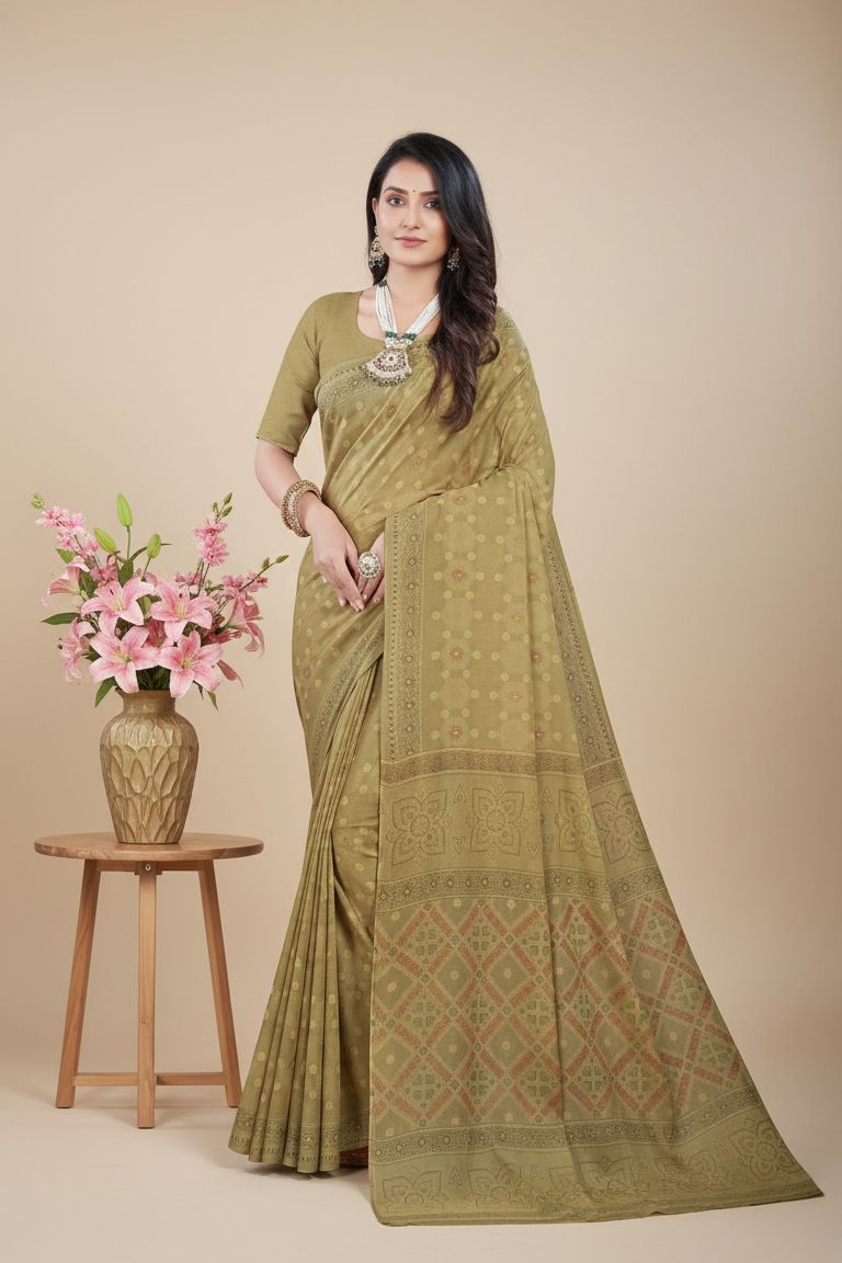 Ritika Cotton Printed Saree 1008