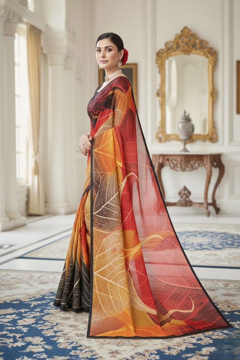 Ambarsariya Cotton Digital Printed Saree 4025