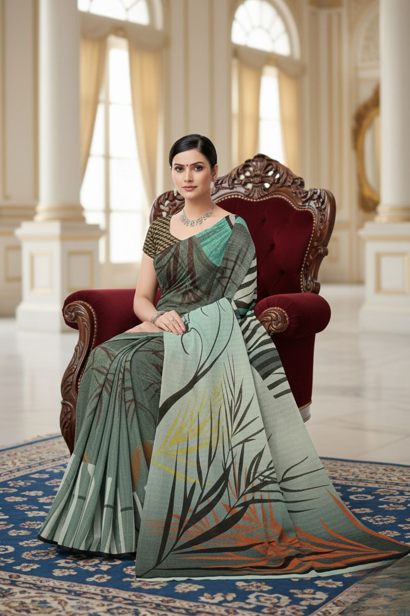 Ambarsariya Cotton Digital Printed Saree 4007