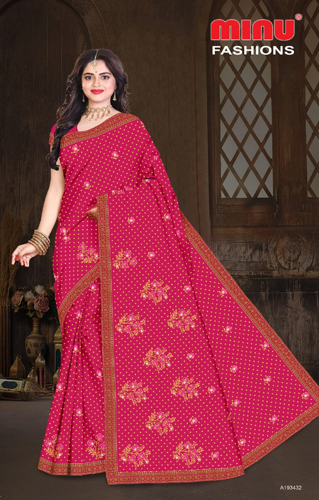 Craftry Cotton Embroidery Saree 193432
