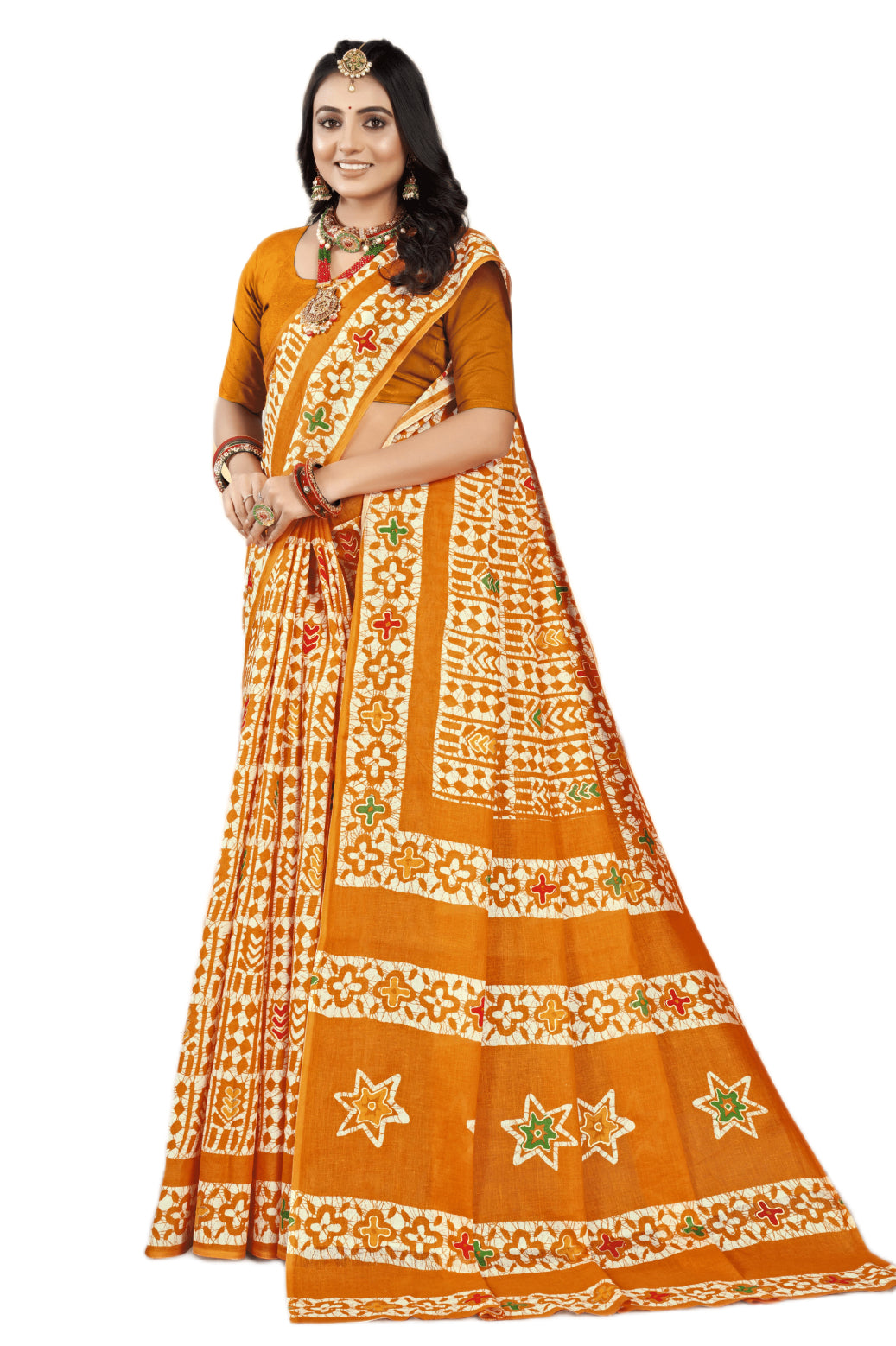 MINU SAREE GOLD BATIK 39776