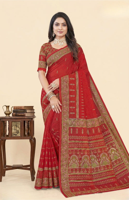 Fashion tant Bengali cotton saree design 03 – Minu Fashions