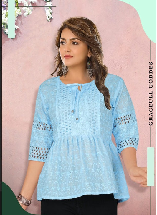 Minu Kurti Priya Blue 3