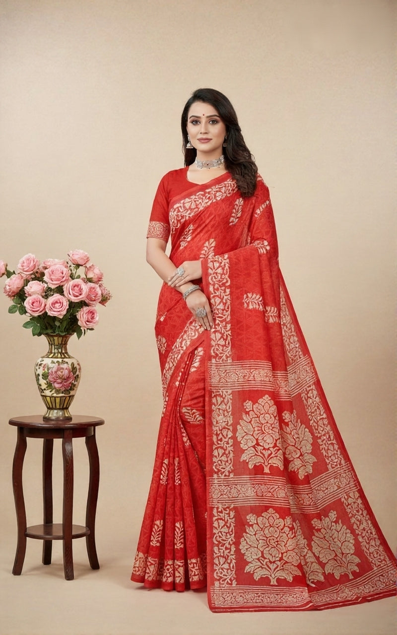 Priyatama Cotton Printed Saree 15021