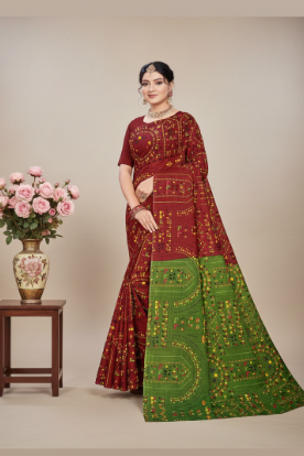 Boutique Special Cotton Printed Saree