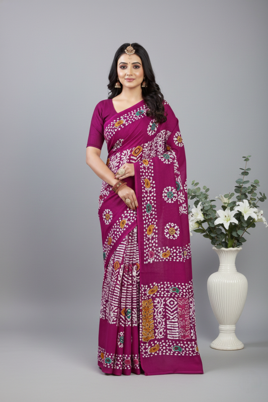 MINU SAREE GOLD BATIK 39743