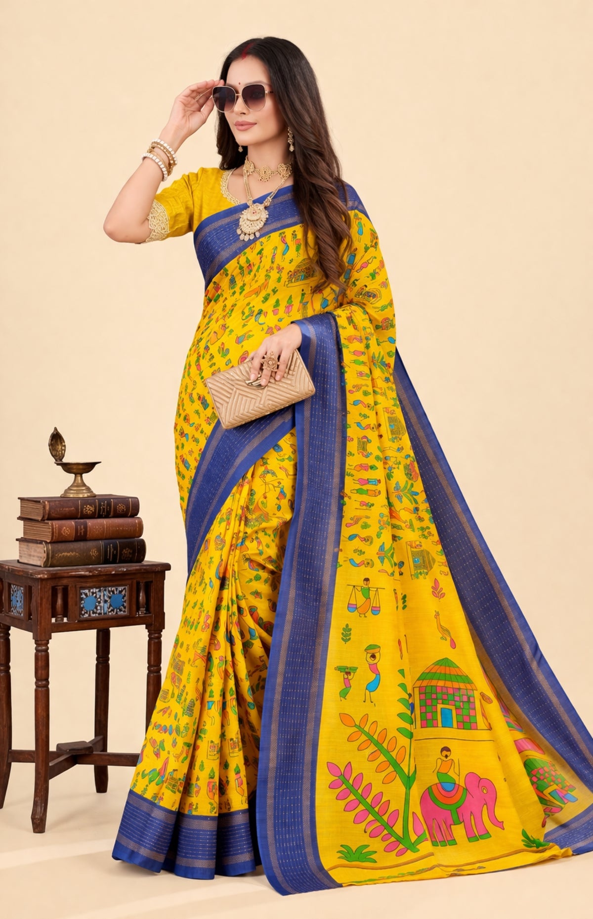 Boutique Special Yellow Saree