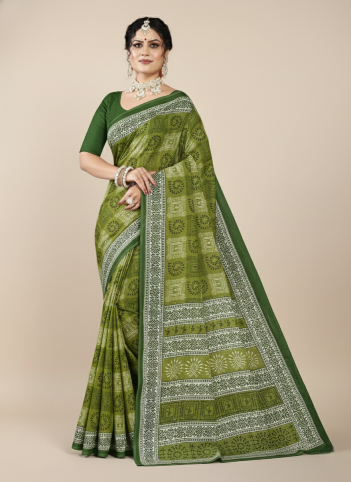 Hi Demand Block Cotton Saree