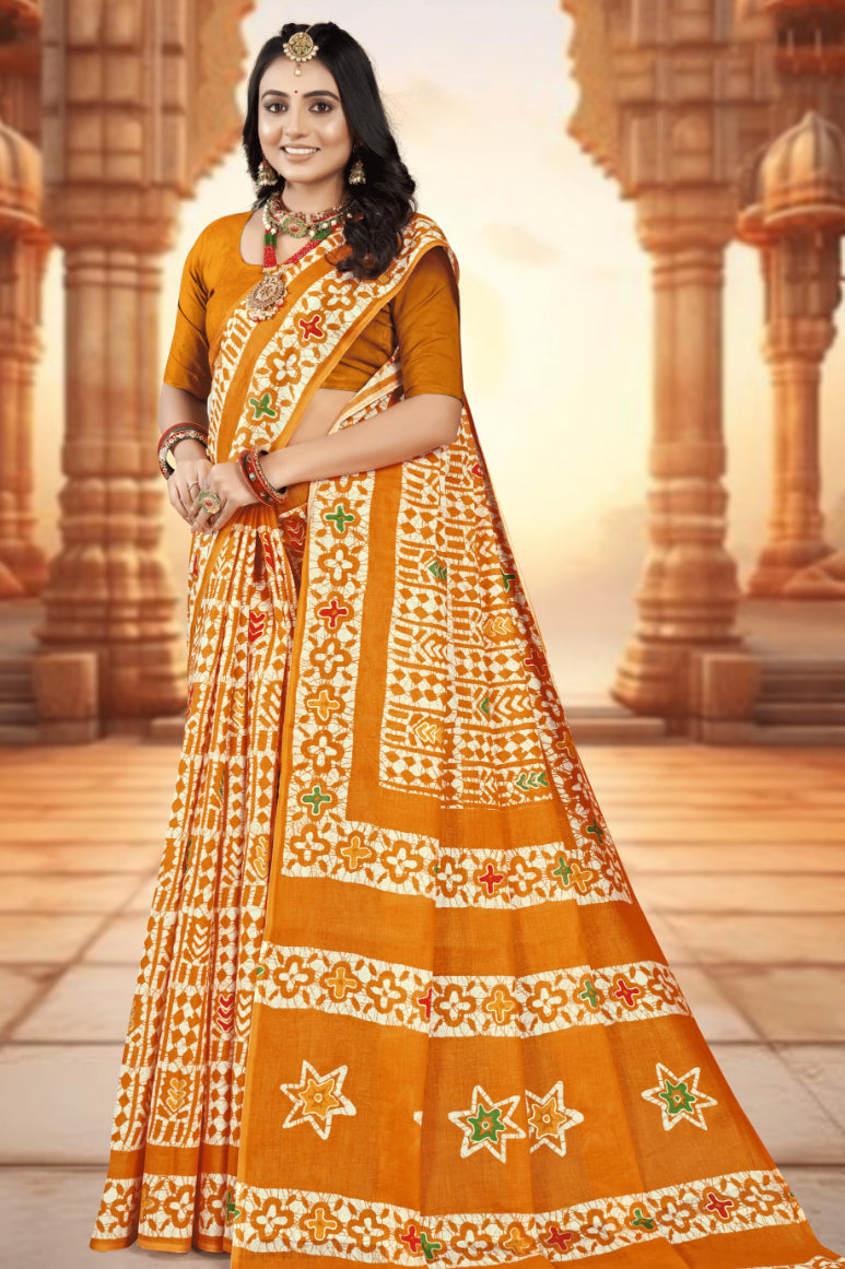 MINU SAREE GOLD BATIK 39776