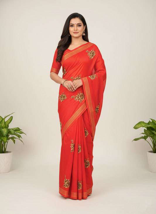 Nancy V- Soft Cotton Saree