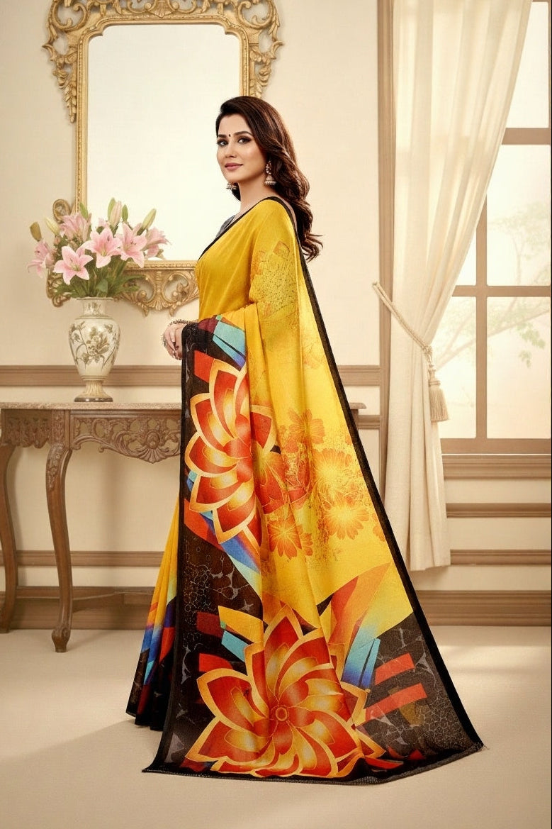 Ambarsariya Cotton Digital Printed Saree 4017