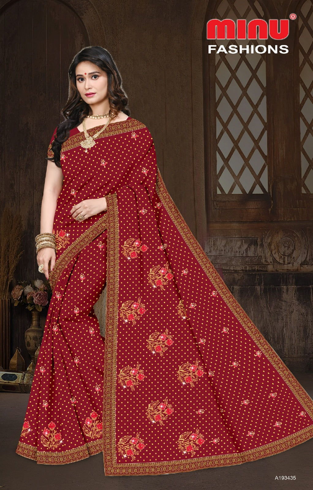 Craftry Cotton Embroidery Saree 193435