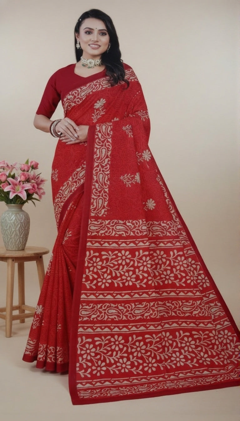Priyatama Cotton Printed Saree 15022