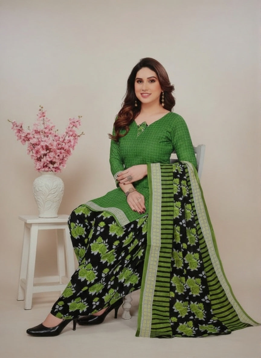 Sonpari Cotton Printed Stitched Salwar Suit XL 3007