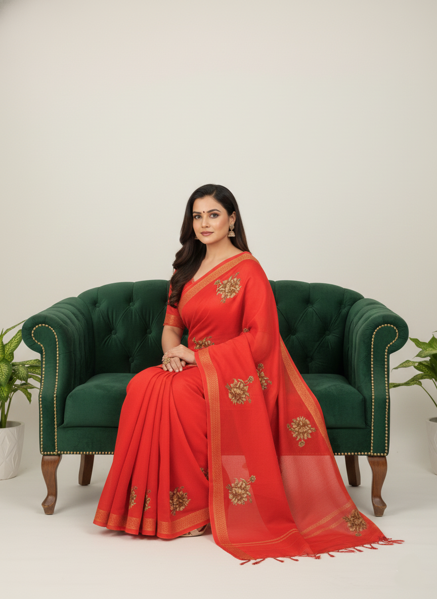 Nancy V- Soft Cotton Saree