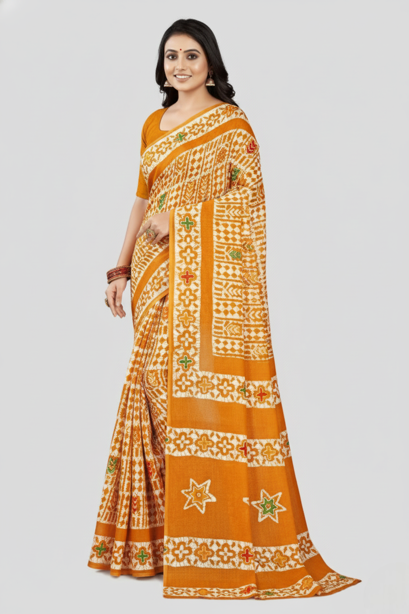 MINU SAREE GOLD BATIK 39776