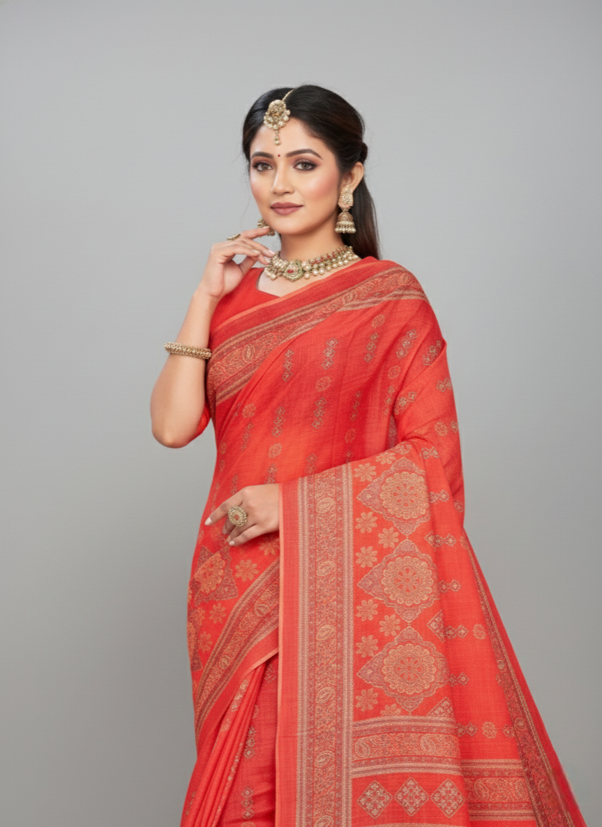 Aafrin Premium Cotton Saree