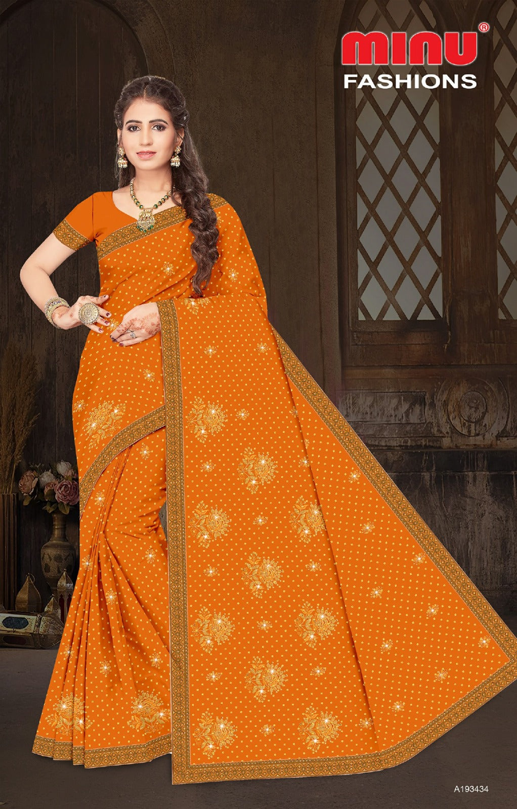 Craftry Cotton Embroidery Saree 193434