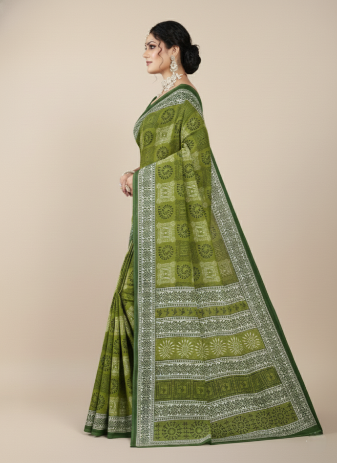 Hi Demand Block Cotton Saree