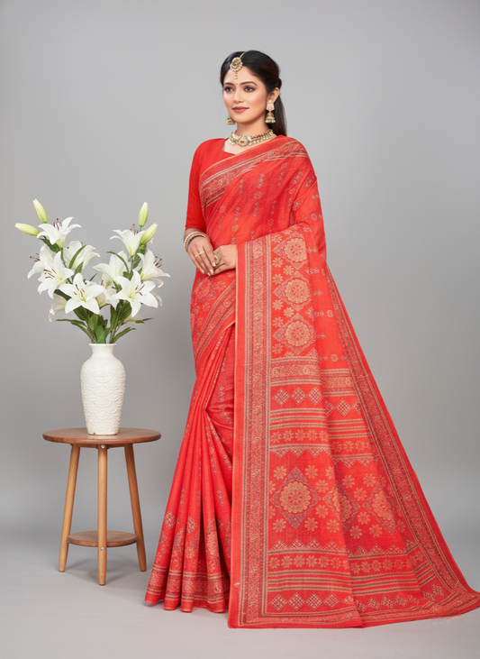 Aafrin Premium Cotton Saree