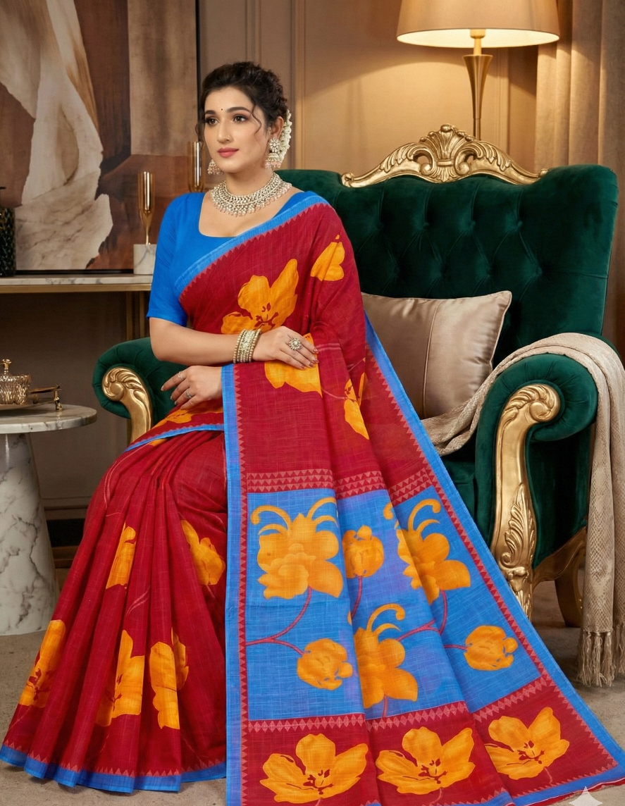 Hi Demand V- Cotton Saree