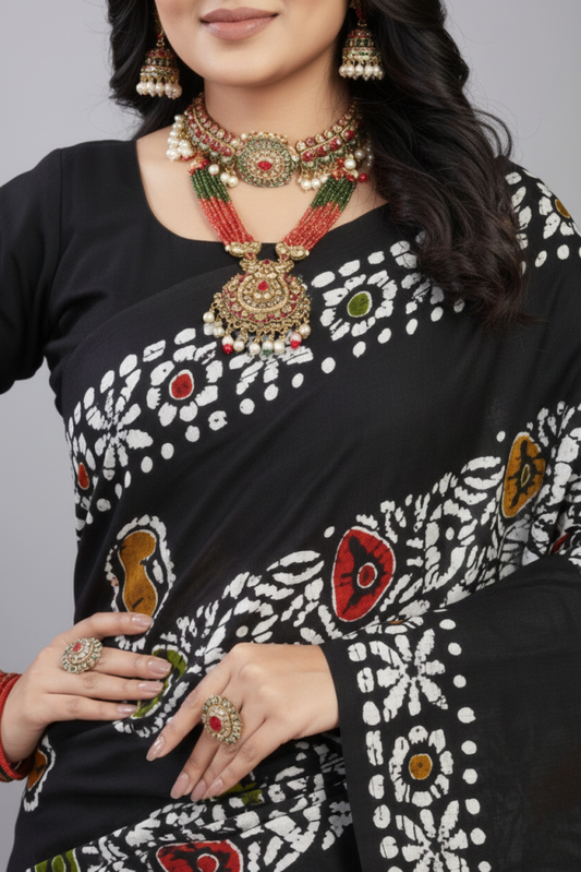 MINU SAREE GOLD BATIK 39798