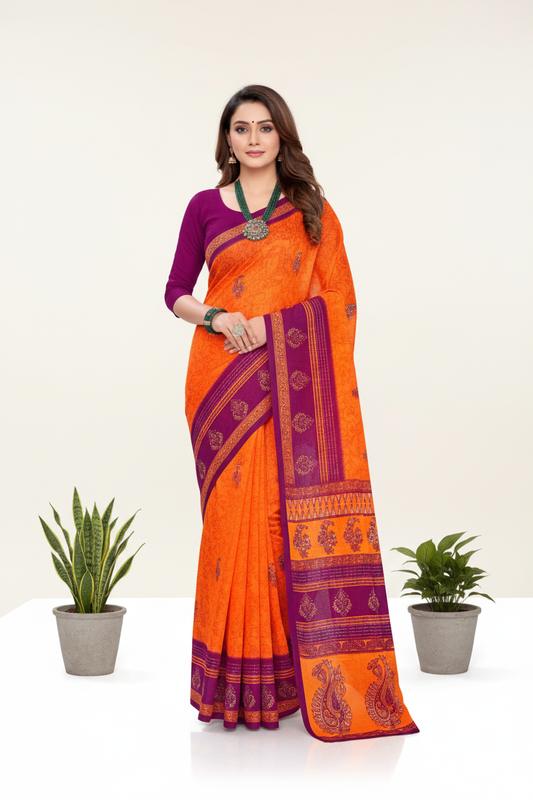 Malaikaa V- Cotton Saree